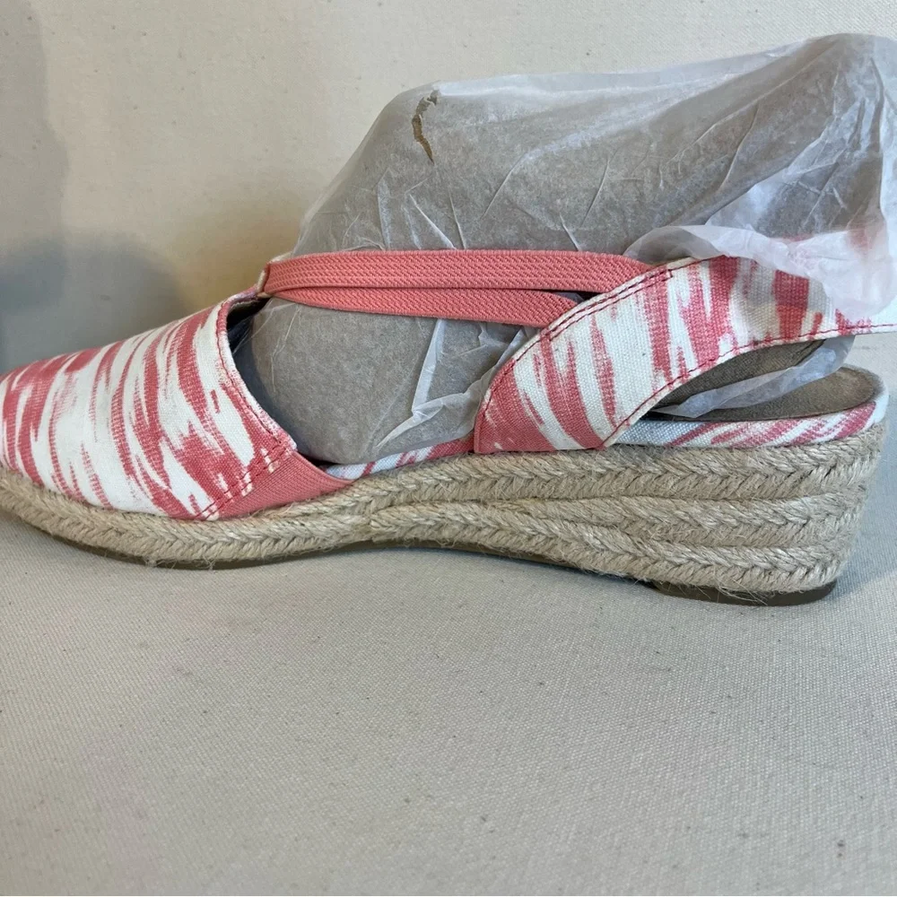 Lifestride Velocity Katrina 2 Pink Blush/Multi 9.5 Espadrille Wedge Sandals‎